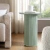 Maru Oak Round Side Table, Sage Green 2 Maru Oak Round Side Table, Sage Green -Daals Shop BSD 139 SAGE main