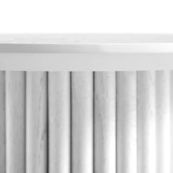 Maru Oak Round Side Table, Washed White -Daals Shop BSD 139 WHITE detail2