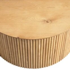Maru Oak Round Coffee Table With Storage, Oak -Daals Shop BSD 140 OAK detail1