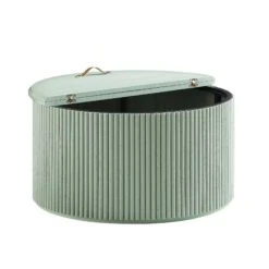 Maru Oak Round Coffee Table With Storage, Sage Green 21 Maru Oak Round Coffee Table With Storage, Sage Green -Daals Shop BSD 140 SAGE WB3