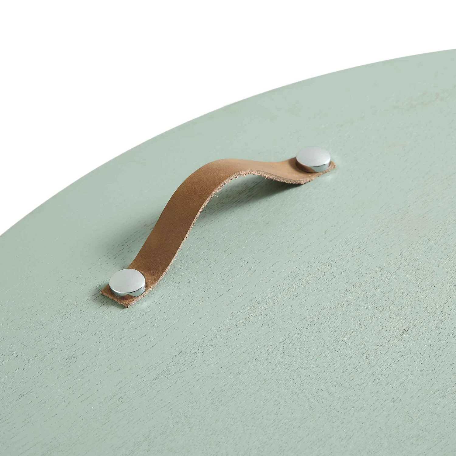 Maru Oak Round Coffee Table With Storage, Sage Green 14 Maru Oak Round Coffee Table With Storage, Sage Green - Image 12