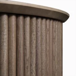 Maru Oak Round Coffee Table With Storage, Silver Oak -Daals Shop BSD 140 SILK detail3