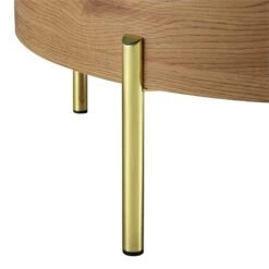 Bohdi Oak Round Rotating Coffee Table -Daals Shop BSD 141 OAK detail1