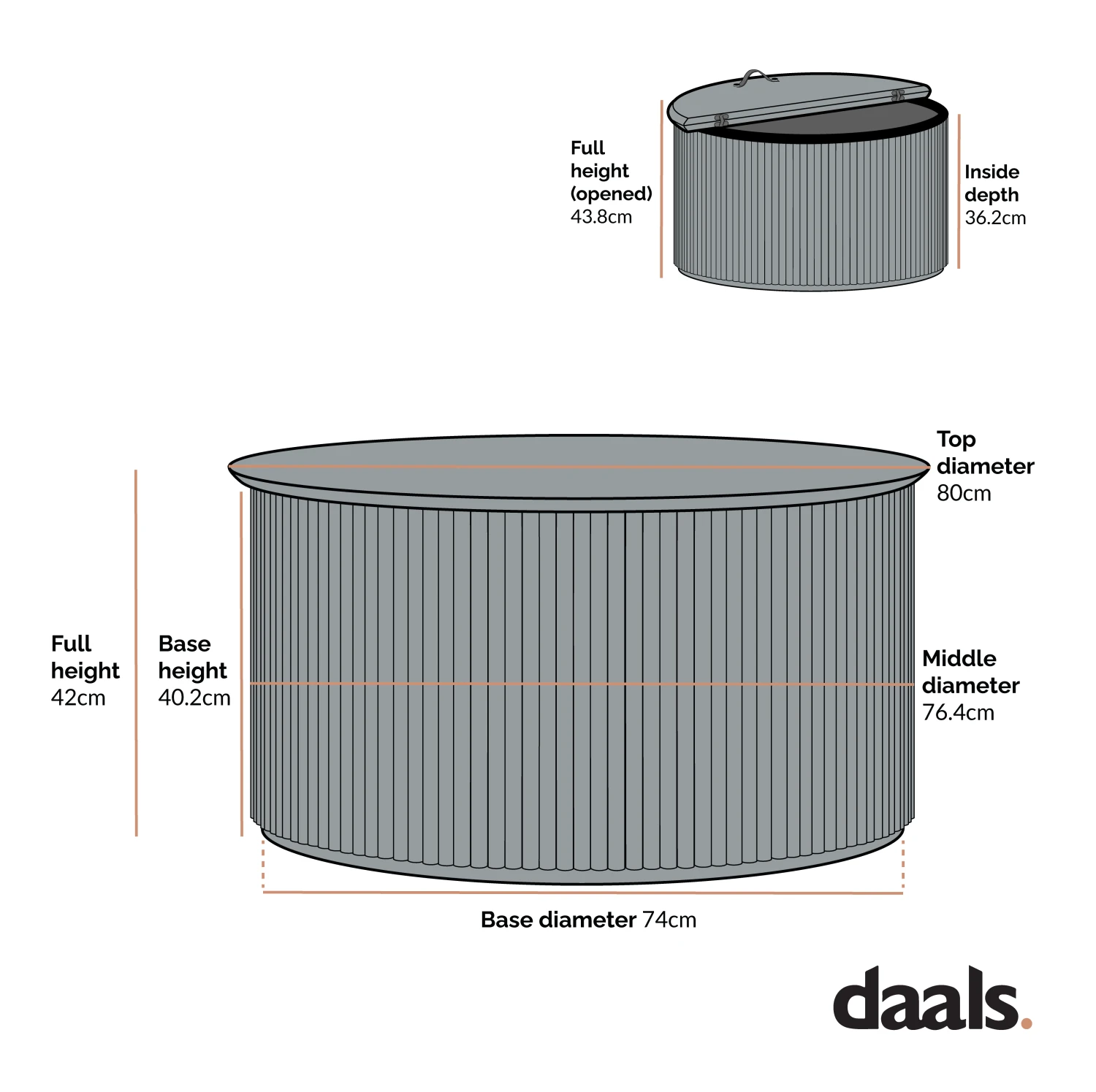 Maru Oak Round Coffee Table With Storage, Sage Green 8 Maru Oak Round Coffee Table With Storage, Sage Green - Image 6