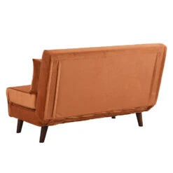 Algo Sofabed With Cushions In Orange Velvet 2 Seater -Daals Shop D021B ORANGEVEL 5