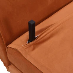 Algo Sofabed With Cushions In Orange Velvet 2 Seater -Daals Shop D021B ORANGEVEL detail3