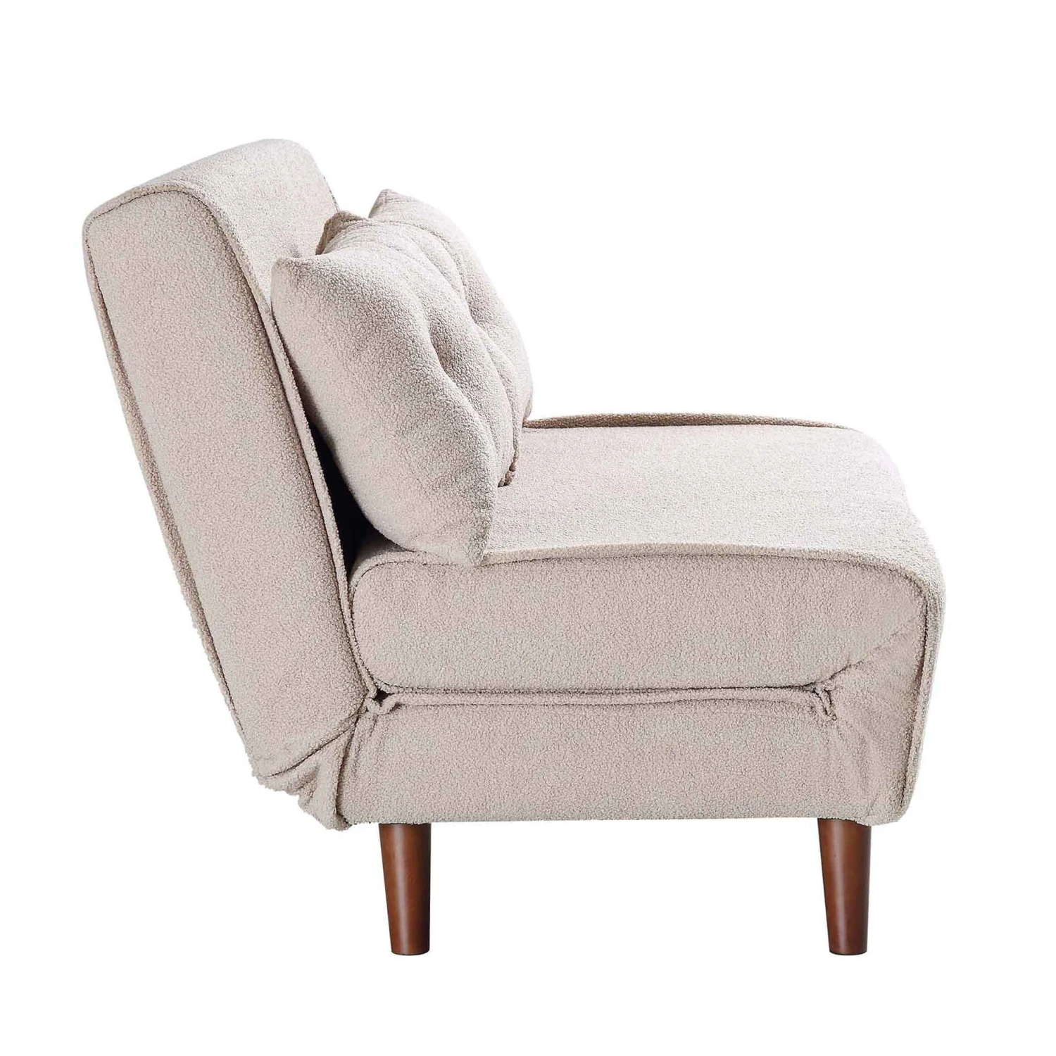 Algo Sofabed With Cushions In Taupe Teddy Fabric 2 Seater 10 Algo Sofabed With Cushions In Taupe Teddy Fabric 2 Seater - Image 8