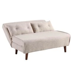 Algo Sofabed With Cushions In Taupe Teddy Fabric 2 Seater 26 Algo Sofabed With Cushions In Taupe Teddy Fabric 2 Seater -Daals Shop D021B TAUPE TEDDY WB4