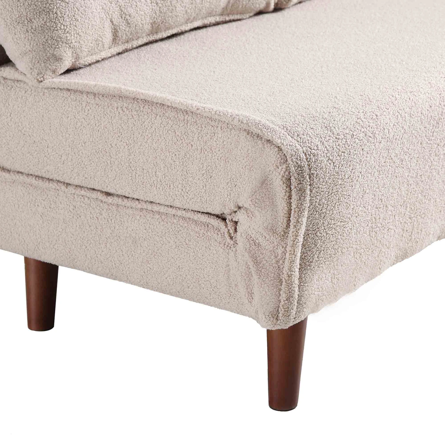 Algo Sofabed With Cushions In Taupe Teddy Fabric 2 Seater 18 Algo Sofabed With Cushions In Taupe Teddy Fabric 2 Seater - Image 16