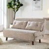 Algo Sofabed With Cushions In Taupe Teddy Fabric 2 Seater 1 Algo Sofabed With Cushions In Taupe Teddy Fabric 2 Seater -Daals Shop D021B TAUPE TEDDY main