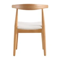 Arley Set Of 2 Beech Wood Dining Chairs, Natural And Beige -Daals Shop DCH 007 NAT BEIGEFAB 2P WB6