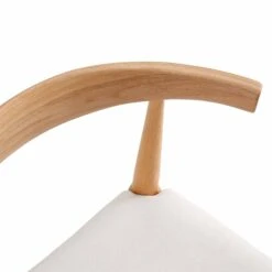 Arley Set Of 2 Beech Wood Dining Chairs, Natural And Beige -Daals Shop DCH 007 NAT BEIGEFAB 2P detail1