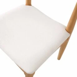 Arley Set Of 2 Beech Wood Dining Chairs, Natural And Beige -Daals Shop DCH 007 NAT BEIGEFAB 2P detail2