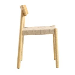 Ditton Set Of 2 Elm Wood And Jute Dining Chairs, Natural -Daals Shop DCH 086 NAT 2P WB4