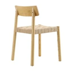 Ditton Set Of 2 Elm Wood And Jute Dining Chairs, Natural -Daals Shop DCH 086 NAT 2P WB5