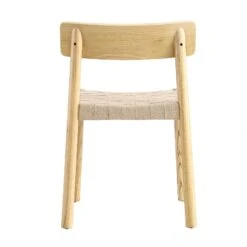 Ditton Set Of 2 Elm Wood And Jute Dining Chairs, Natural -Daals Shop DCH 086 NAT 2P WB6