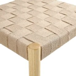 Ditton Set Of 2 Elm Wood And Jute Dining Chairs, Natural -Daals Shop DCH 086 NAT 2P detail3