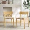 Ditton Set Of 2 Elm Wood And Jute Dining Chairs, Natural -Daals Shop DCH 086 NAT 2P main