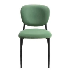 Kelmarsh Set Of 2 Grass Green Velvet Upholstered Dining Chairs -Daals Shop DCH 2128 GRASS VEL 2P WB4