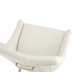 Garnet Set Of 2 Champagne Velvet Upholstered Dining Chairs With Back Handle -Daals Shop DCH 2141 CHAMP VEL 2P detail2