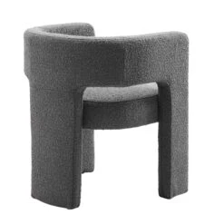 Greenwich Charcoal Boucle Dining Chair -Daals Shop DCH 2159 CHARCOAL BOUCLE WB4