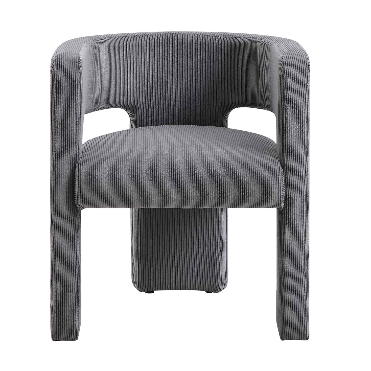 Greenwich Grey Corduroy Dining Chair 5 Greenwich Grey Corduroy Dining Chair - Image 3