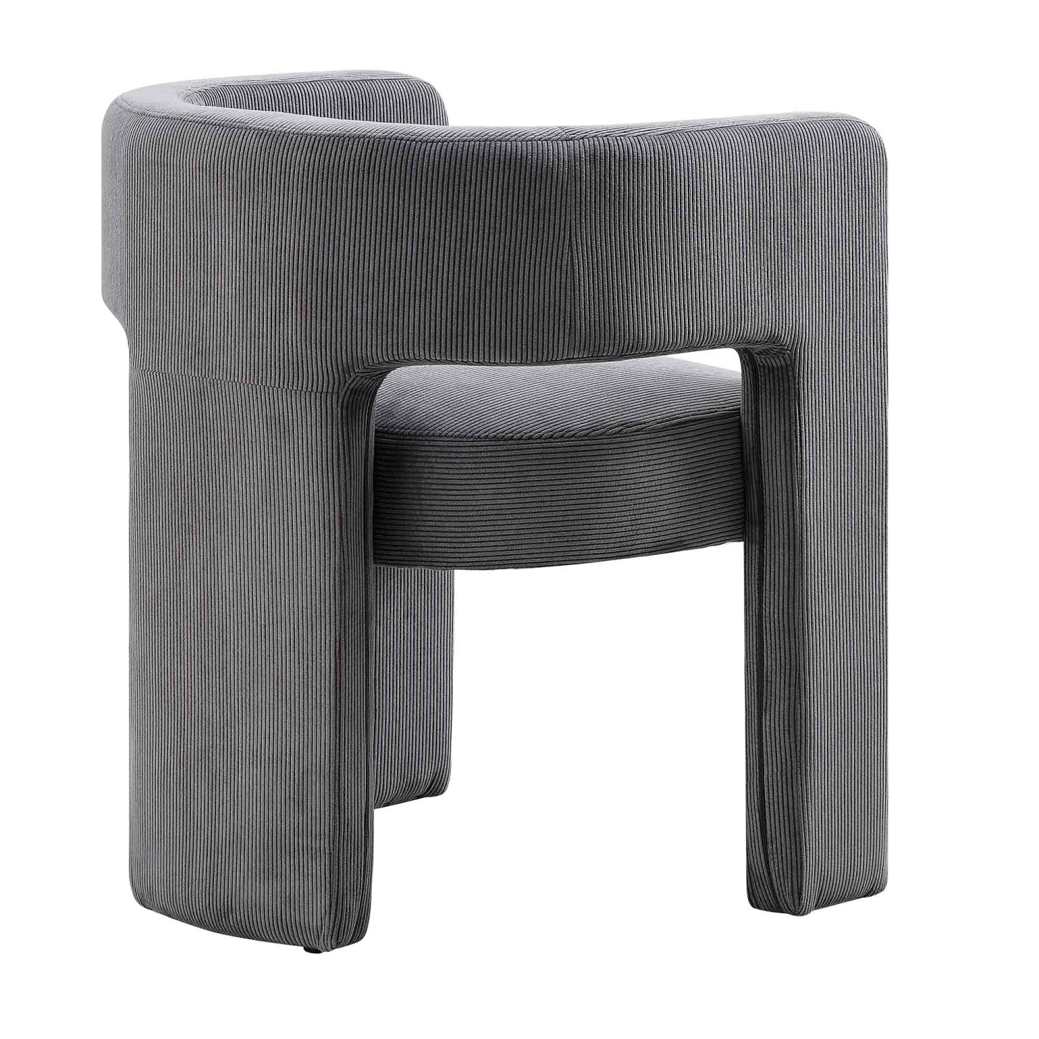 Greenwich Grey Corduroy Dining Chair 9 Greenwich Grey Corduroy Dining Chair - Image 7