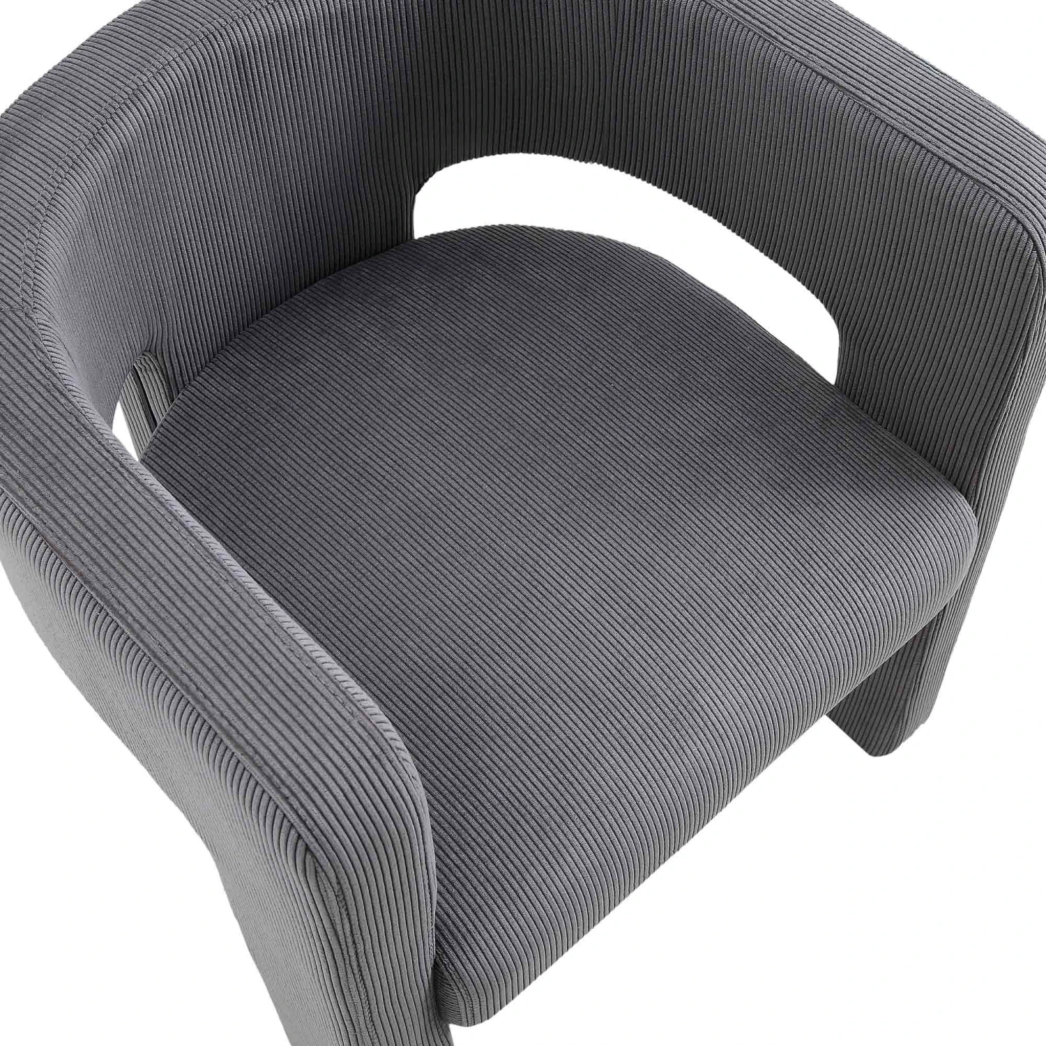 Greenwich Grey Corduroy Dining Chair 10 Greenwich Grey Corduroy Dining Chair - Image 8