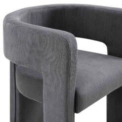 Greenwich Grey Corduroy Dining Chair 21 Greenwich Grey Corduroy Dining Chair -Daals Shop DCH 2159 GREY CORD detail2