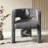 Greenwich Grey Corduroy Dining Chair -Daals Shop DCH 2159 GREY CORD scene1