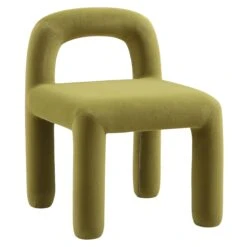 Libby Olive Green Velvet Dining Chair -Daals Shop DCH 2160 OLIVE VEL WB2