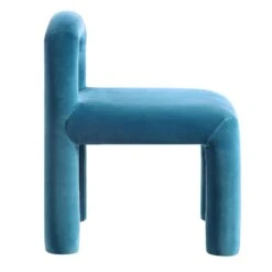 Libby Air Force Blue Velvet Dining Chair -Daals Shop DCH 2160 PETROL VEL WB3