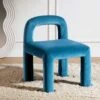 Libby Air Force Blue Velvet Dining Chair -Daals Shop DCH 2160 PETROL VEL main