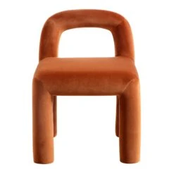 Libby Rust Velvet Dining Chair -Daals Shop DCH 2160 RUST VEL WB1