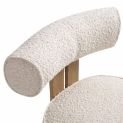 Ophelia Ecru Boucle Dining Chair -Daals Shop DCH 2187 ECRU BOU detail1