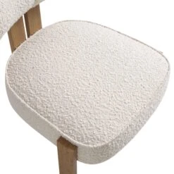 Ophelia Ecru Boucle Dining Chair -Daals Shop DCH 2187 ECRU BOU detail2