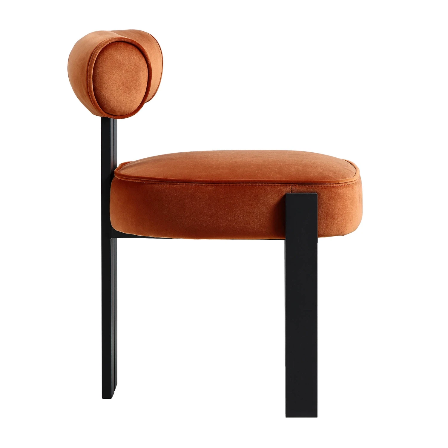 Ophelia Rust Velvet Dining Chair 9 Ophelia Rust Velvet Dining Chair - Image 7