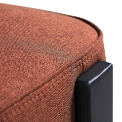 Ophelia Terracotta Fabric Dining Chair -Daals Shop DCH 2187 TERRA FAB BLACK detail3