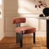 Ophelia Terracotta Fabric Dining Chair