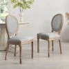 Lainston Set Of 2 Classic Limewashed Wooden Dining Chairs, Grey 2 Lainston Set Of 2 Classic Limewashed Wooden Dining Chairs, Grey -Daals Shop DCH 88 GREY 2P main