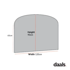 Emmy Black Arch Metal Frame Overmantle Mirror 90 X 120 Cm 13 Emmy Black Arch Metal Frame Overmantle Mirror 90 X 120 Cm -Daals Shop DImensioncal Drawings Feb 2023 MIRR 279 1