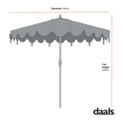 Butterfly & Flower 2.6M Octagonal Tassel Parasol With Aluminium Tilt -Daals Shop Dimensional Drawings APR 2023 OCTAGONALTASSELPARASOL 1e8363ae c0cf 414a bc06 ff134964f6f9