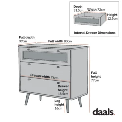 Anya Woven Rattan Chest Of 3 Drawer In Black Colour 13 Anya Woven Rattan Chest Of 3 Drawer In Black Colour -Daals Shop Dimensional Drawings AUGUST 2022 FTCOD001