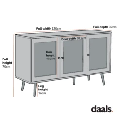 Frances Woven Rattan 3-Door Sideboard, White 16 Frances Woven Rattan 3-Door Sideboard, White -Daals Shop Dimensional Drawings AUGUST 2022 FTSB001 4fb03710 5fd9 40aa 81ef 03b7b64d9cfa