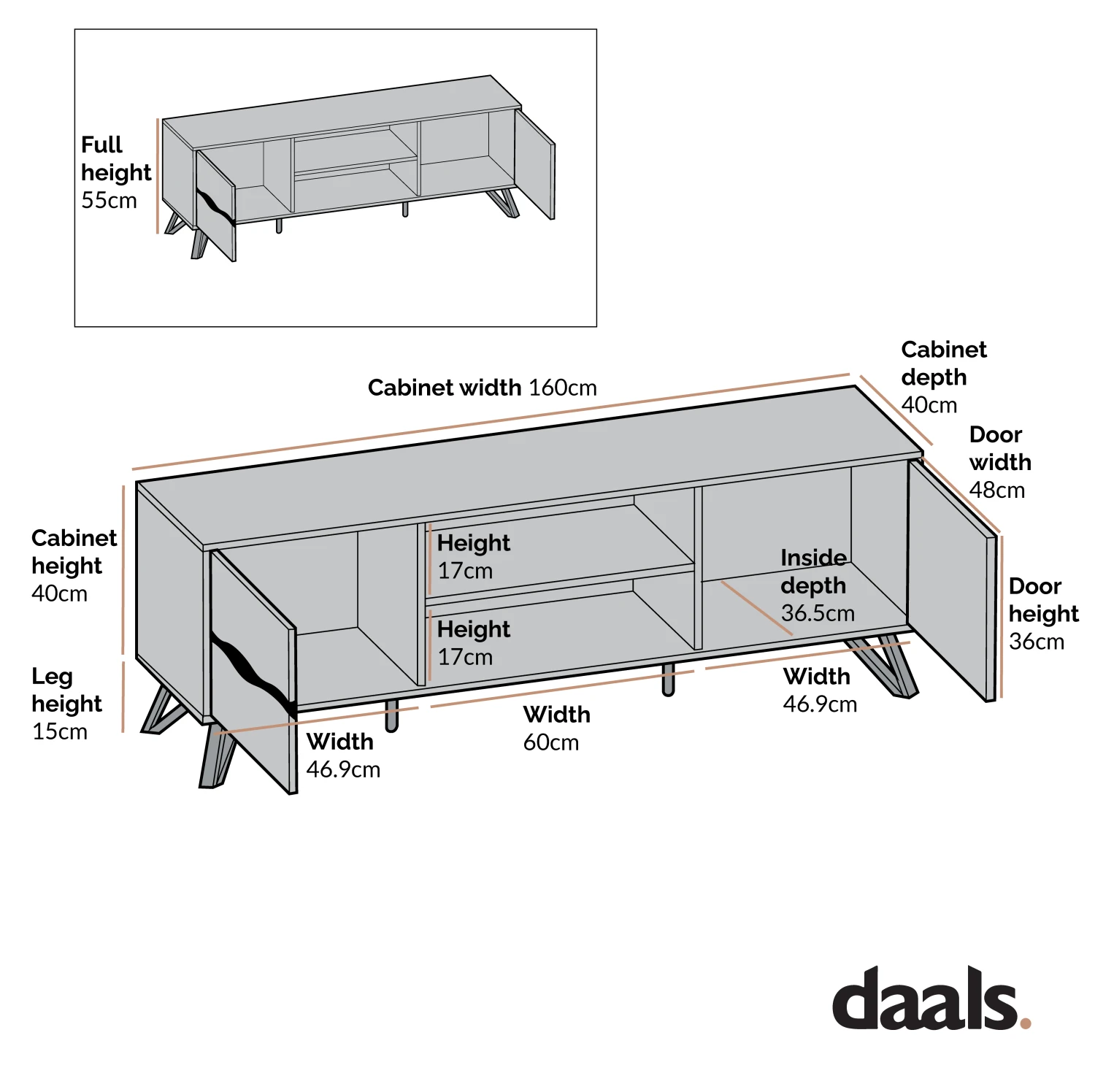 Weston Oak Effect Wide TV Unit 8 Weston Oak Effect Wide TV Unit - Image 6