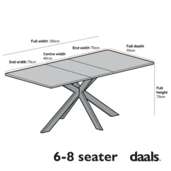 Varden White Ceramic Extending Dining Table 18 Varden White Ceramic Extending Dining Table -Daals Shop Dimensional Drawings JUNE 2022 BSD 087 7d93c422 e981 41c2 b011 282922903fd5