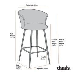 Kylie Set Of 2 White Plush Shaggy Faux Fur Bar Stools 16 Kylie Set Of 2 White Plush Shaggy Faux Fur Bar Stools -Daals Shop Dimensional Drawings JUNE 2022 MB 222