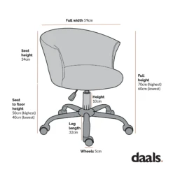 Kylie Plush Shaggy Faux Fur Swivel Chair, White 15 Kylie Plush Shaggy Faux Fur Swivel Chair, White -Daals Shop Dimensional Drawings JUNE 2022 MO 103 566c6b28 6d9d 472a b5ce bfb1e6acde69