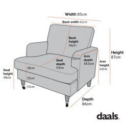 Brigette Mustard Velvet Armchair With Antique Brass Castor Legs -Daals Shop Dimensional Drawings June 2023 AYSF 010 1ST ff40b8fa d5a2 4af8 b5bf d5b5b368bd82
