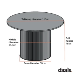 Maru Round Oak Pedestal Dining Table, Black 16 Maru Round Oak Pedestal Dining Table, Black -Daals Shop Dimensional Drawings MAY 2023 BSD 134 1 099e23ef 0e74 4d89 b76a 3e0f3ee43130